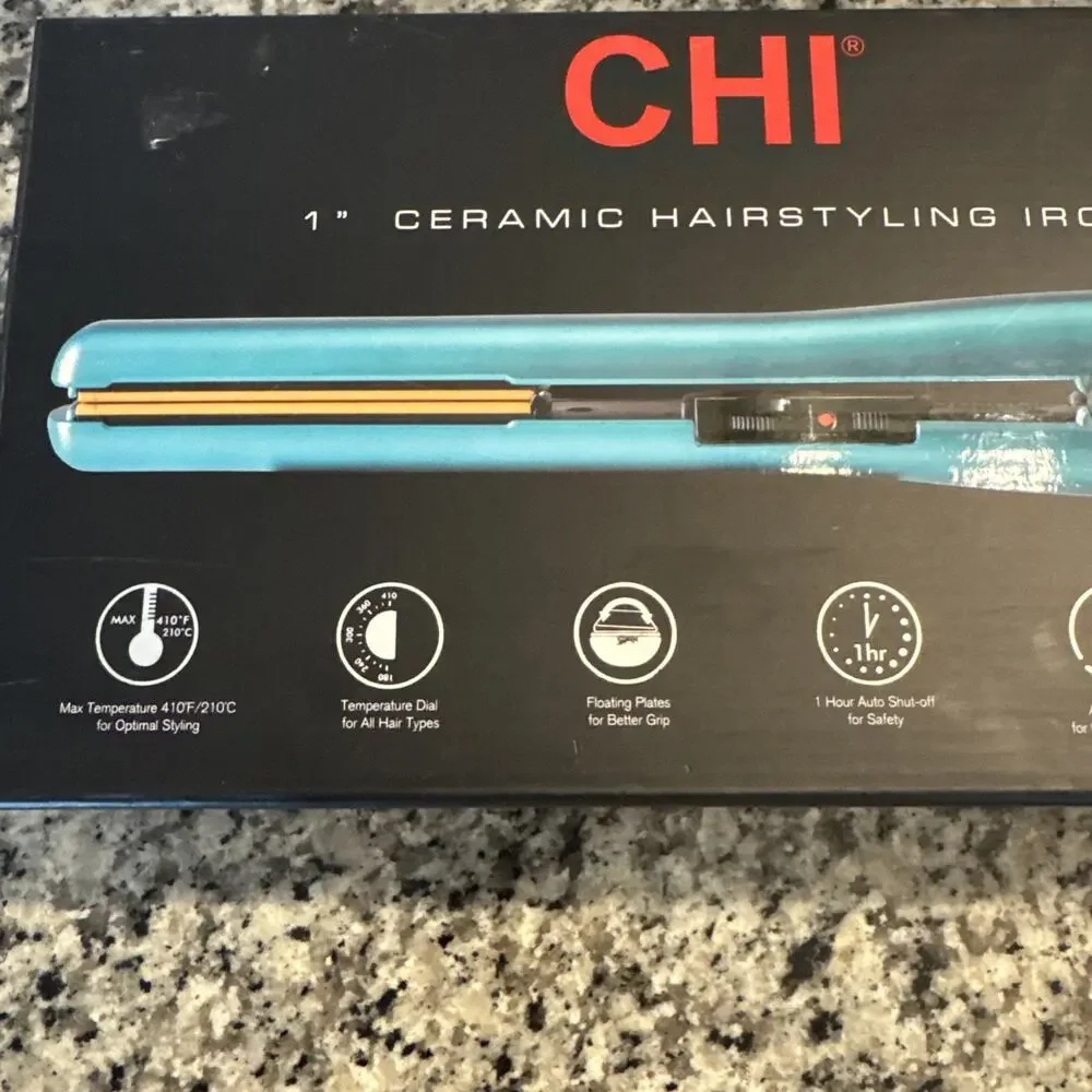 NIB Chi 1” Ceramic Hairstyling Iron